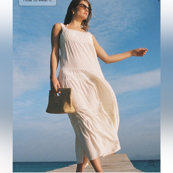 J. Crew Airy gauze tiered midi dress - Picture 1 of 8